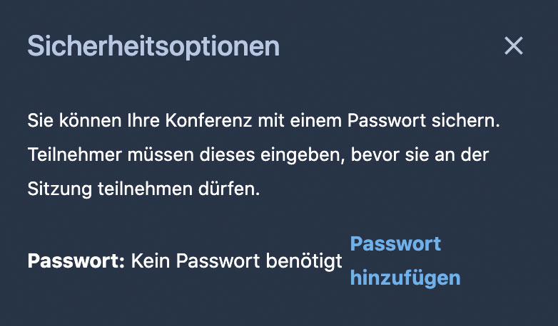 Passwort vergeben Passwort vergeben